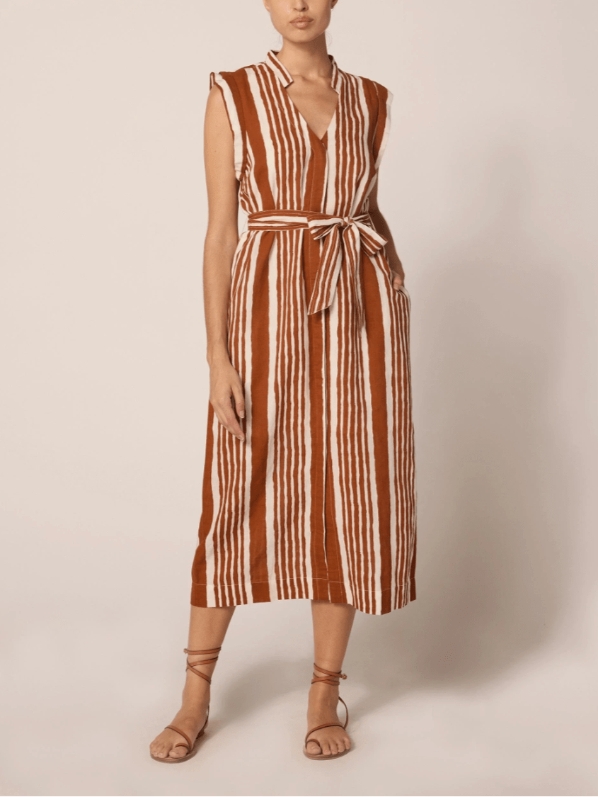 Cleobella Dress Lani Midi Dress in Vecchio Stripe