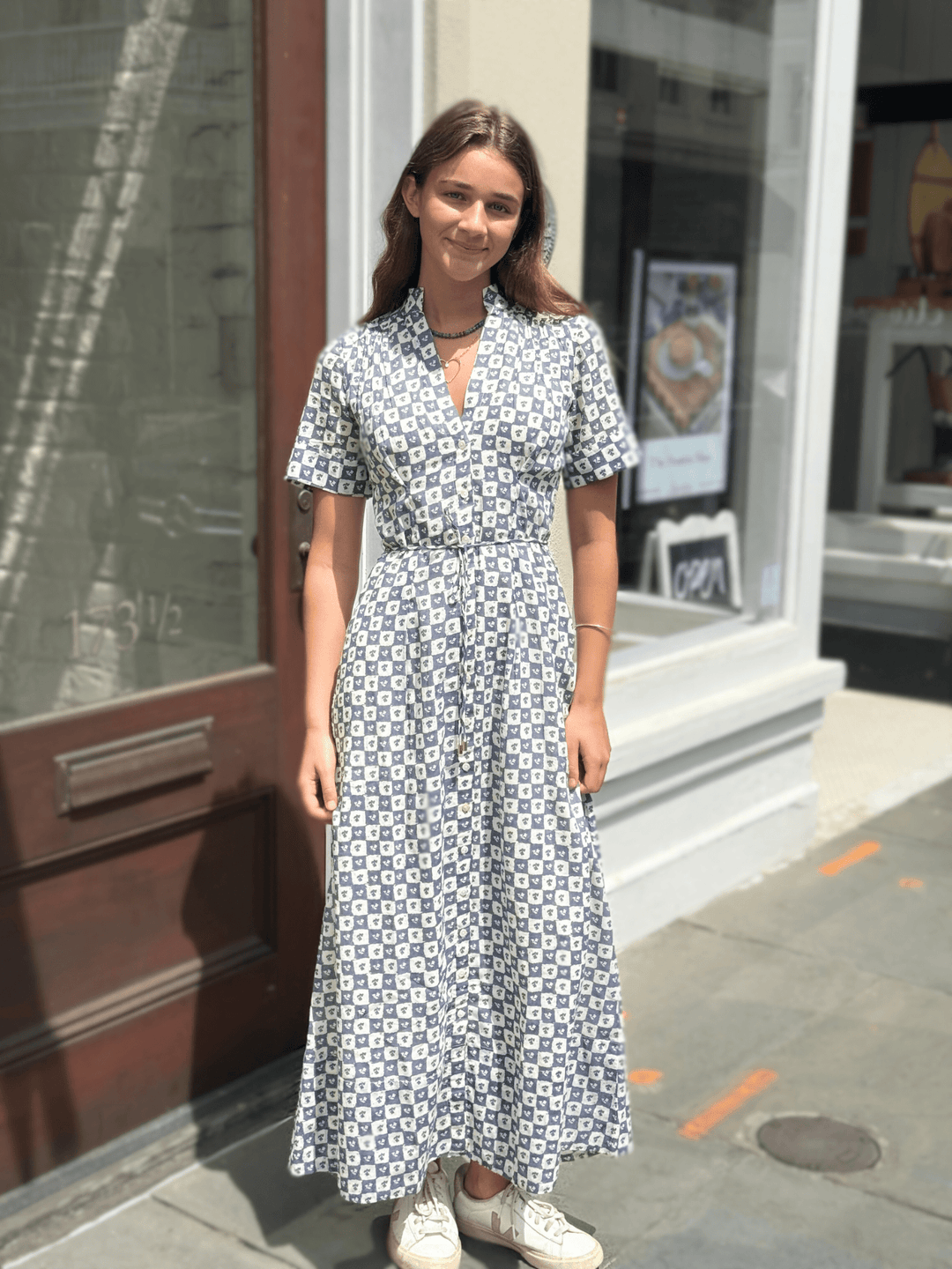 Cleobella Dress Lucero Ankle Dress in Piazze Check