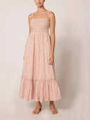 Cleobella Dress Magnolia Ankle Dress in Bellini Peach
