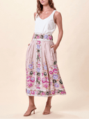 Cleobella Skirts Doreen Midi Skirt in Silva Print