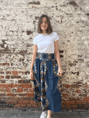Cleobella Skirts Esmeralda Ankle Skirt in Venezia Blue