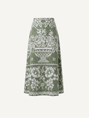 Cleobella Skirts Jasmine Ankle Skirt in Verdant Flight
