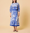 Cleobella Skirts Lihua Midi Skirt in Altesse Print