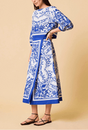 Cleobella Skirts Lihua Midi Skirt in Altesse Print