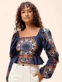 Cleobella Top Elizabeth Top in Venezia Blue