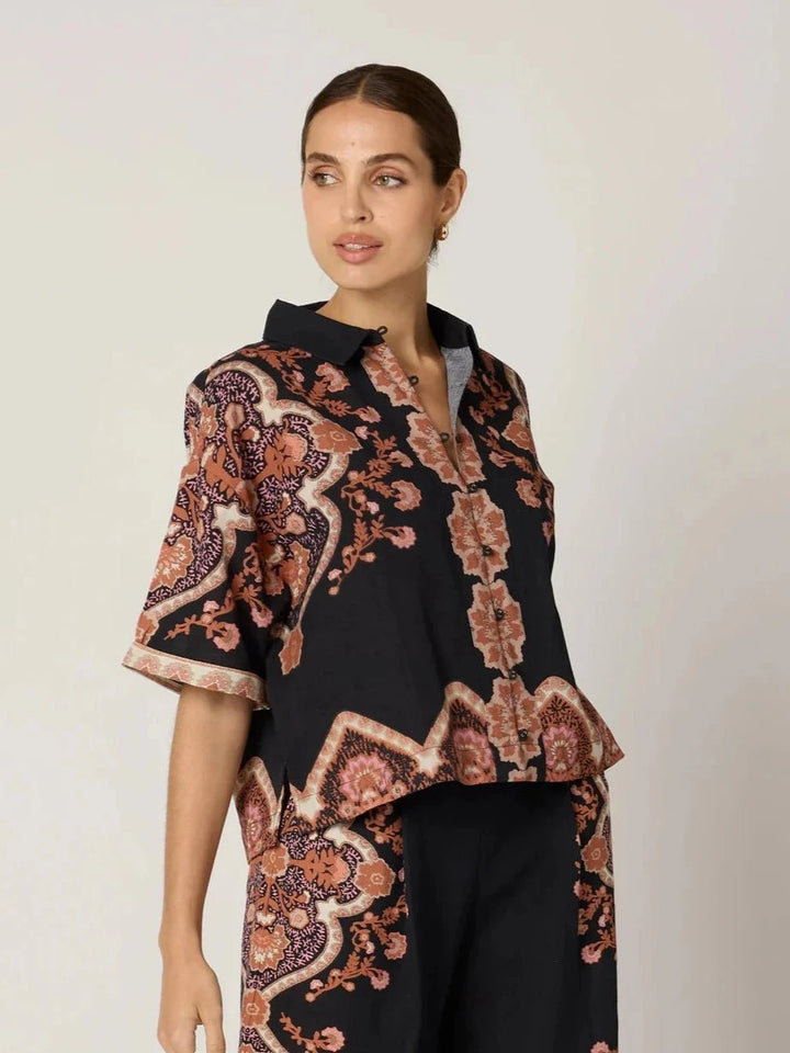 Cleobella Top Jeni Blouse in Dark Lagos