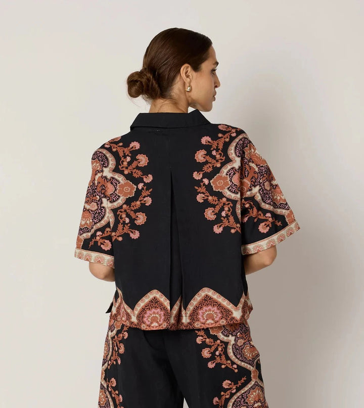 Cleobella Top Jeni Blouse in Dark Lagos