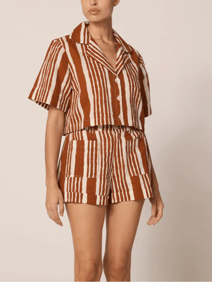 Cleobella Top Mizuki Blouse in Vecchio Stripe