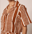 Cleobella Top Mizuki Blouse in Vecchio Stripe