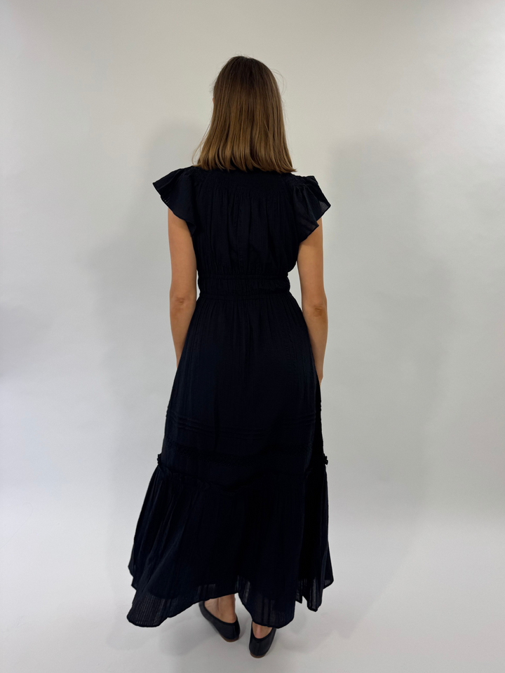 Indira Ankle Dress in Black