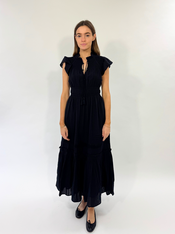 Indira Ankle Dress in Black