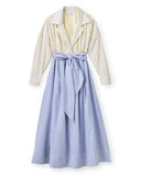 Johanna Dress in Banana Stripe