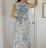 Coco Shop Dress Coco Shop | Gathered Midi Dress with Blue Fishing Net