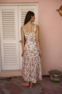 Coco Shop Dress Double Drawstring Dress in Multi Floral