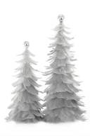 Cody Foster & Co Holiday Decor Feathered Tree Set of 2