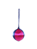 Cody Foster & Co Ornament Blue / Pink Small Striped Thread Bauble Ornament