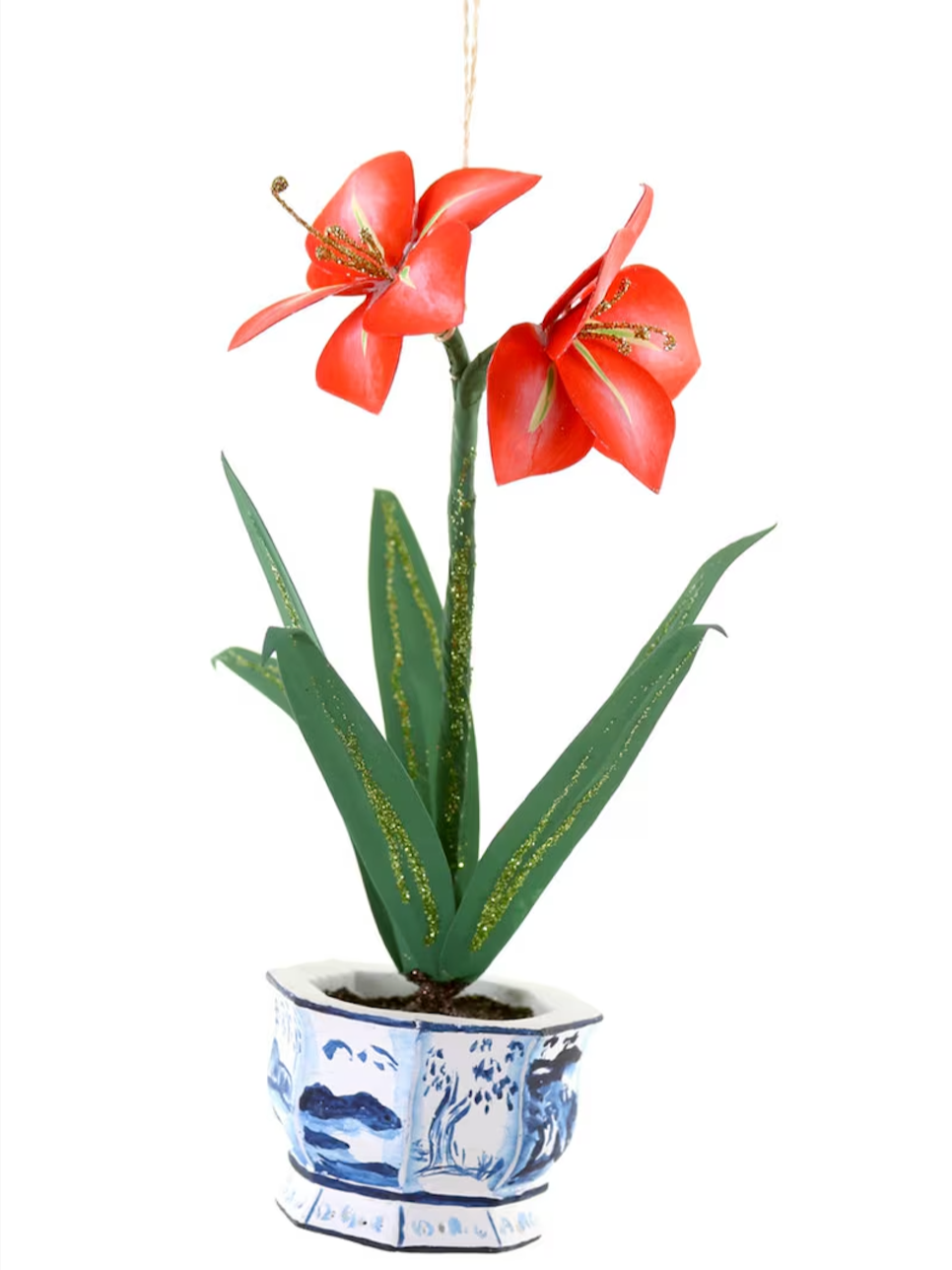 Cody Foster & Co Ornament Christmas Amaryllis