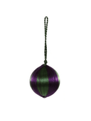 Cody Foster & Co Ornament Dark Green / Purple Small Striped Thread Bauble Ornament