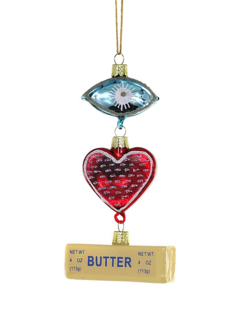 Cody Foster & Co Ornament I Heart Butter