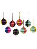 Cody Foster & Co Ornament Multi Large Striped Thread Bauble