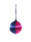 Cody Foster & Co Ornament Multi Large Striped Thread Bauble Ornament