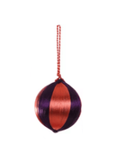 Cody Foster & Co Ornament Multi Large Striped Thread Bauble Ornament