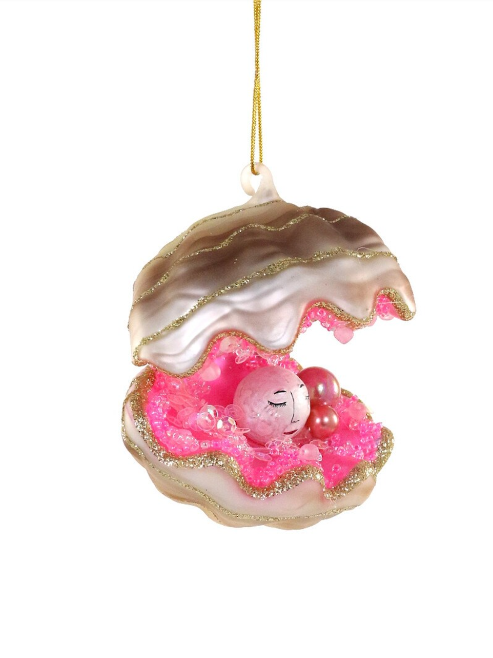 Cody Foster & Co Ornament Oyster with Pearl