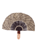 Coro Cara Decorative Fan Frilly Hand Fan in Navy