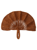 Coro Cora Decorative Fan Frilly Hand Fan Dark Natural