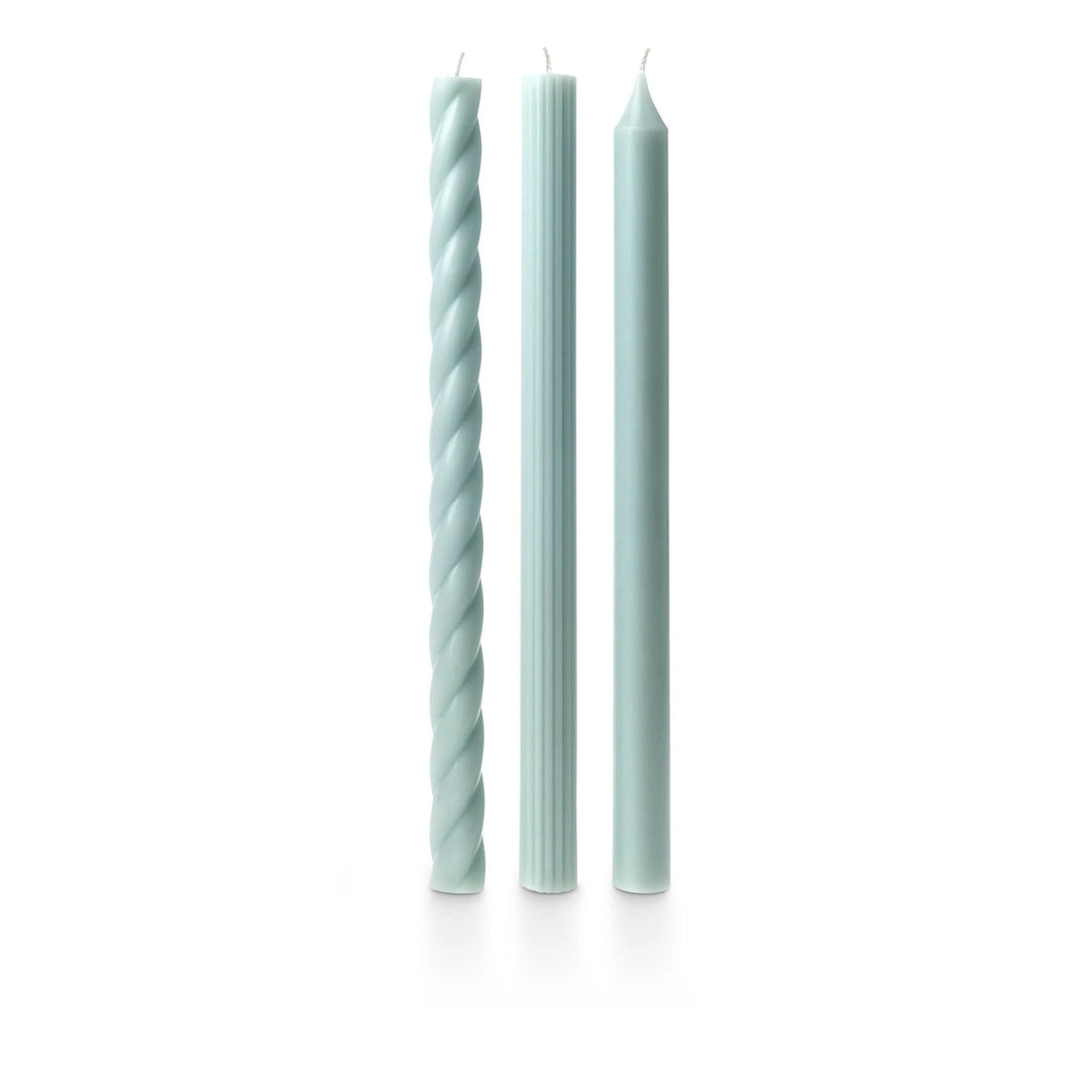Creative Co-Op Candles Etc. Assorted Light Blue Candle Tapers