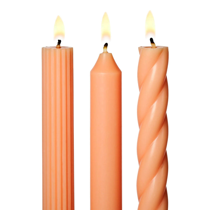 Creative Co-Op Candles Etc. Assorted Pink Candle Tapers