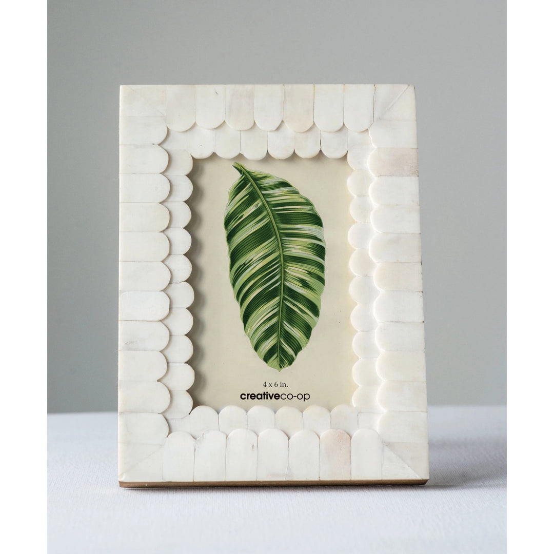 Creative Co-Op Picture Frame Bone Photo Frame