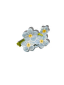 Hand-Painted Forget Me Not Claw Hair Clip