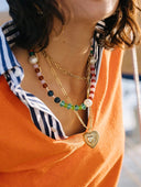 Glass Celebration Bold Colorful Necklace