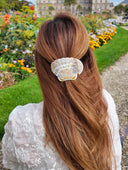 Handmade Seashell Lay Down Claw Clip