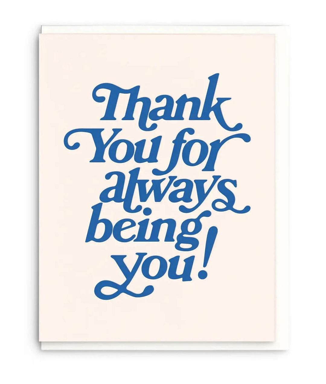 Dahlia Press Card Being You | Thank You Greeting Card