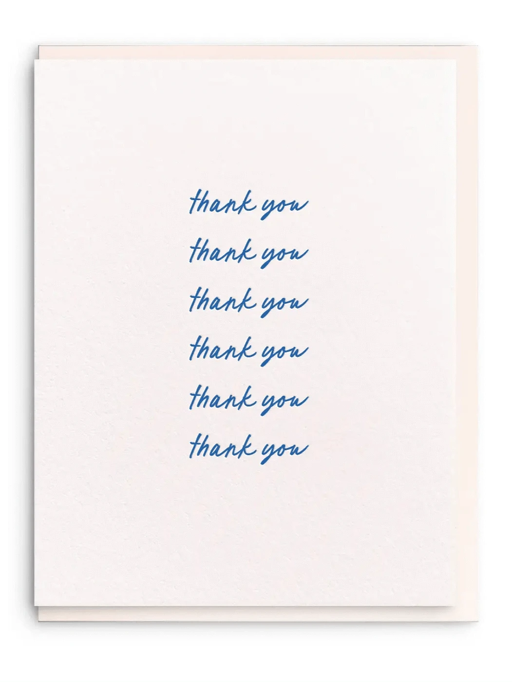 Dahlia Press Card Thank You Script | Thank You Greeting Card