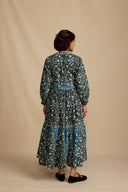 Daydress Dress Bardot Dress in Midnight Petal