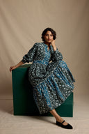 Daydress Dress Bardot Dress in Midnight Petal