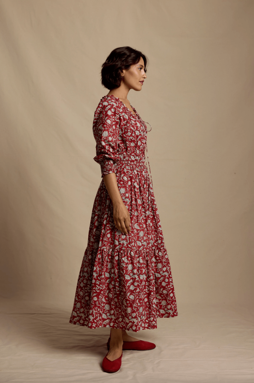 Daydress Dress Camille Dress in Ruby Petal