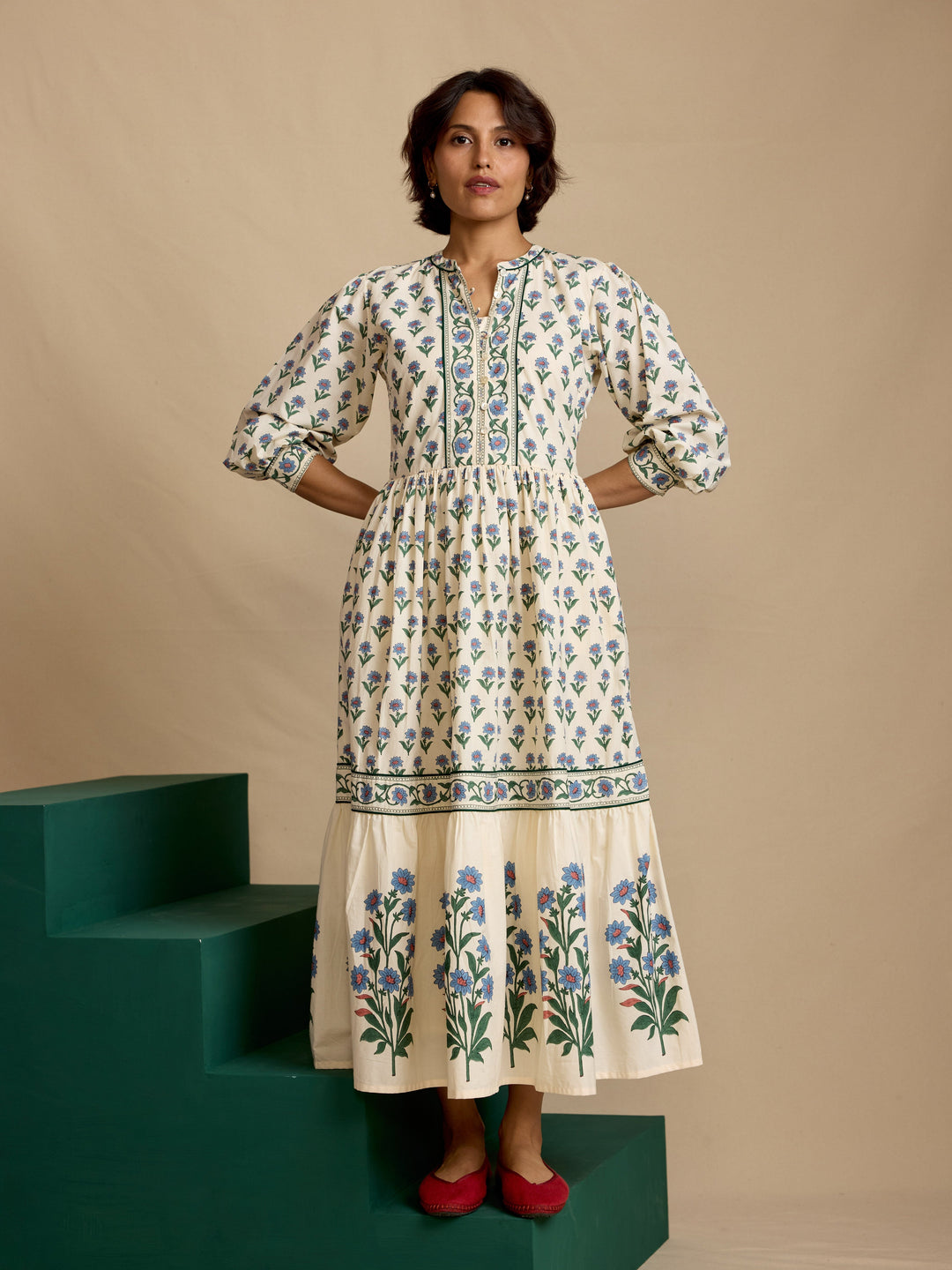 Daydress Dress Como Dress in Kashmir Flower