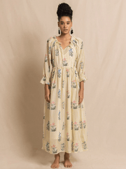 Daydress Dress Daydress |  Travelling Dress in Yellow Jodhpur Stripe