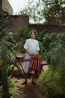 Daydress Dress French Dress in Blue Ticking