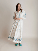 Daydress Dress Lina Dress in Aegean Embroidery