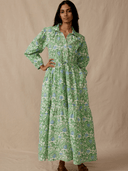 Daydress Dress Lina Dress in Emerald Kimono