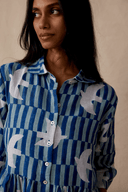 Daydress Dress Pascale Dress in Nile Doves