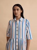 Daydress Dress Pascale Dress in Twill Stripes