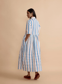 Daydress Dress Pascale Dress in Twill Stripes