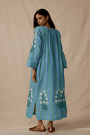Daydress Dress Symi Kaftan in Aegean Daises