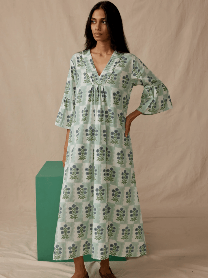 Daydress Dress Tinos Kaftan in Ice Marigold